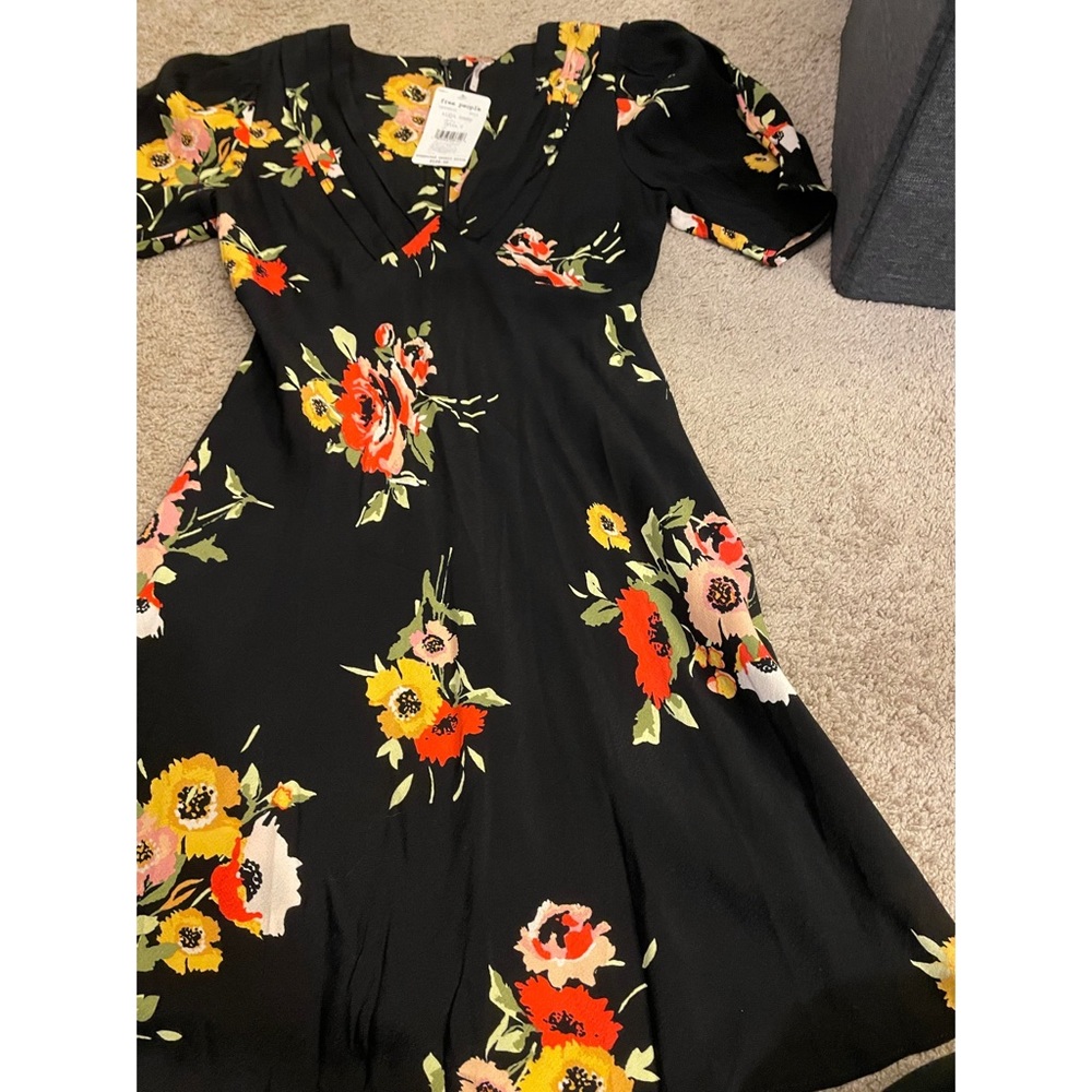 2/$25 ✨Free People NWT Neon Garden Mini Dress 0 - Picture 5 of 7